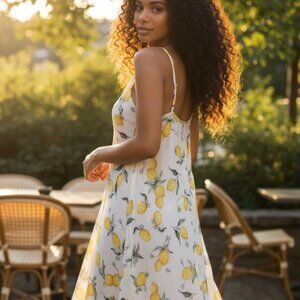 Jessica Simpson Lemon Print Sundress NWT Retail $84